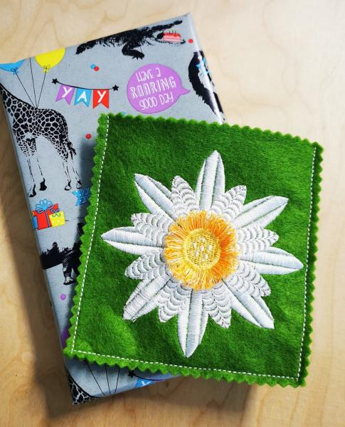 Stickdatei Fadenblume Margerite